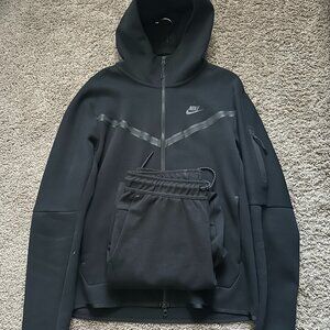 Nike Tech Fleece Men's Hoodie and Joggers Black Medium CU4489-010 and CU4495-010